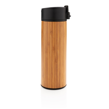 Logo trade promotional item photo of: Bogota vacuum bamboo coffee mug