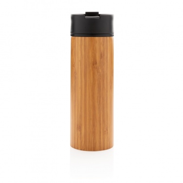 Logo trade promotional gifts image of: Bogota vacuum bamboo coffee mug