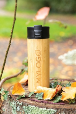 Logotrade promotional giveaway image of: Bogota vacuum bamboo coffee mug