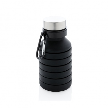 Logotrade promotional product picture of: Leakproof collapsible silicone bottle with lid