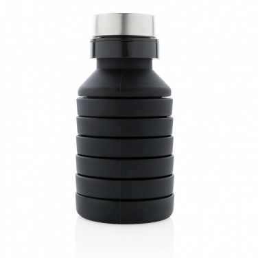 Logotrade promotional giveaway picture of: Leakproof collapsible silicone bottle with lid