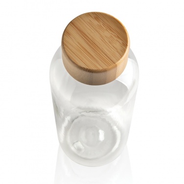 Logo trade business gifts image of: RCS RPET bottle with bamboo lid