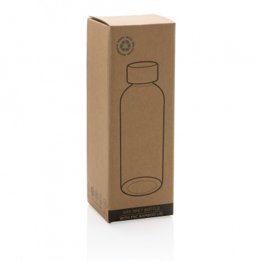 Logotrade business gift image of: RCS RPET bottle with bamboo lid