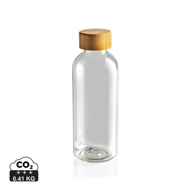 Logo trade promotional giveaways image of: RCS RPET bottle with bamboo lid