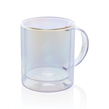 Logotrade advertising product image of: Deluxe double wall electroplated glass mug