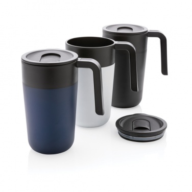 Logotrade promotional item picture of: GRS Recycled PP and SS mug with handle