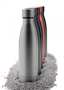 Logo trade promotional gifts picture of: RCS Recycled stainless steel solid vacuum bottle