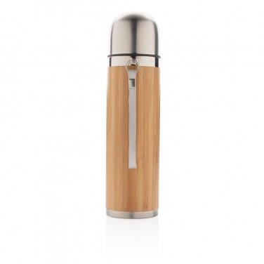 Logo trade promotional gifts picture of: Bamboo vacuum travel flask