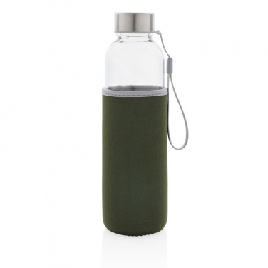 Logo trade promotional item photo of: Glass bottle with neoprene sleeve