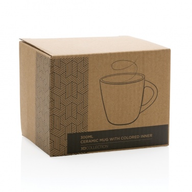 Logotrade promotional item image of: Ceramic mug with coloured inner 300ml