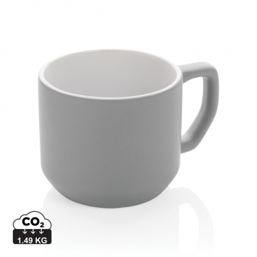 Logo trade promotional giveaways picture of: Ceramic modern mug 350ml