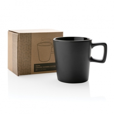 Logotrade promotional merchandise photo of: Ceramic modern coffee mug 300ml