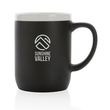 Logo trade promotional merchandise image of: Ceramic mug with white rim 300ml