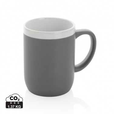 Logo trade promotional giveaways picture of: Ceramic mug with white rim 300ml