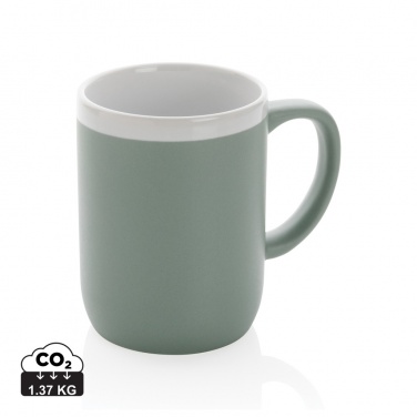 Logo trade corporate gifts image of: Ceramic mug with white rim 300ml