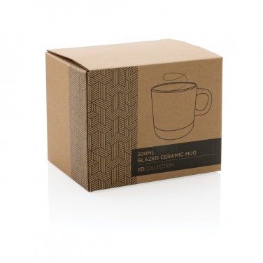 Logo trade promotional gifts image of: Glazed ceramic mug 360ml