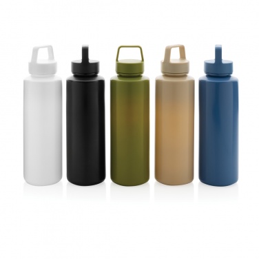 Logo trade promotional merchandise photo of: RCS certified recycled PP water bottle with handle