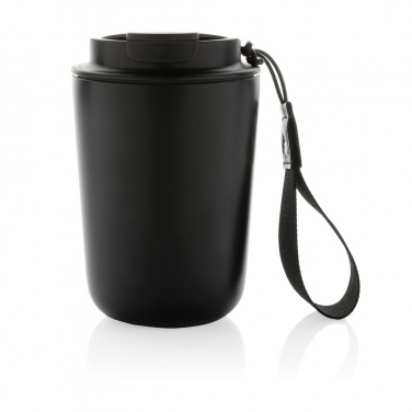 Logotrade corporate gifts photo of: Cuppa RCS re-steel vacuum tumbler with lanyard