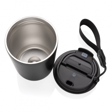 Logotrade promotional item image of: Cuppa RCS re-steel vacuum tumbler with lanyard