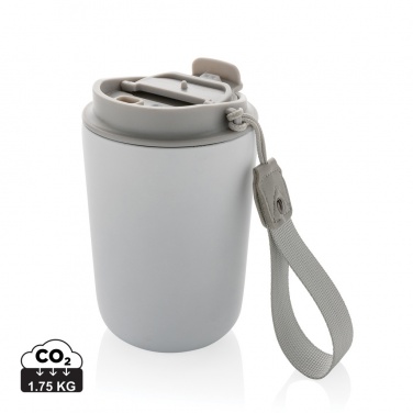 Logo trade promotional giveaway photo of: Cuppa RCS re-steel vacuum tumbler with lanyard