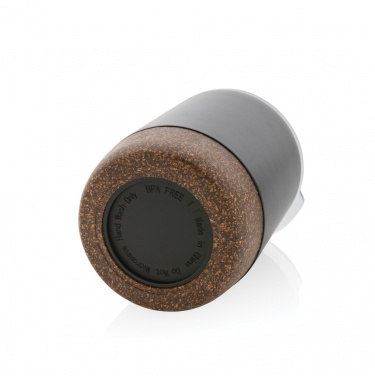 Logo trade promotional giveaways image of: RCS Re-steel cork small vacuum coffee mug