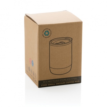 Logotrade promotional items photo of: RCS Re-steel cork small vacuum coffee mug