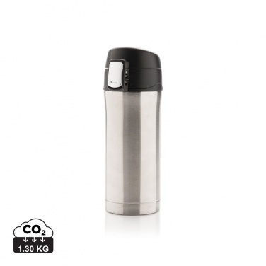 Logo trade promotional products image of: RCS Recycled stainless steel easy lock vacuum mug