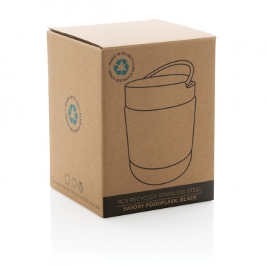 Logotrade promotional gift image of: Savory RCS certified recycled stainless steel foodflask