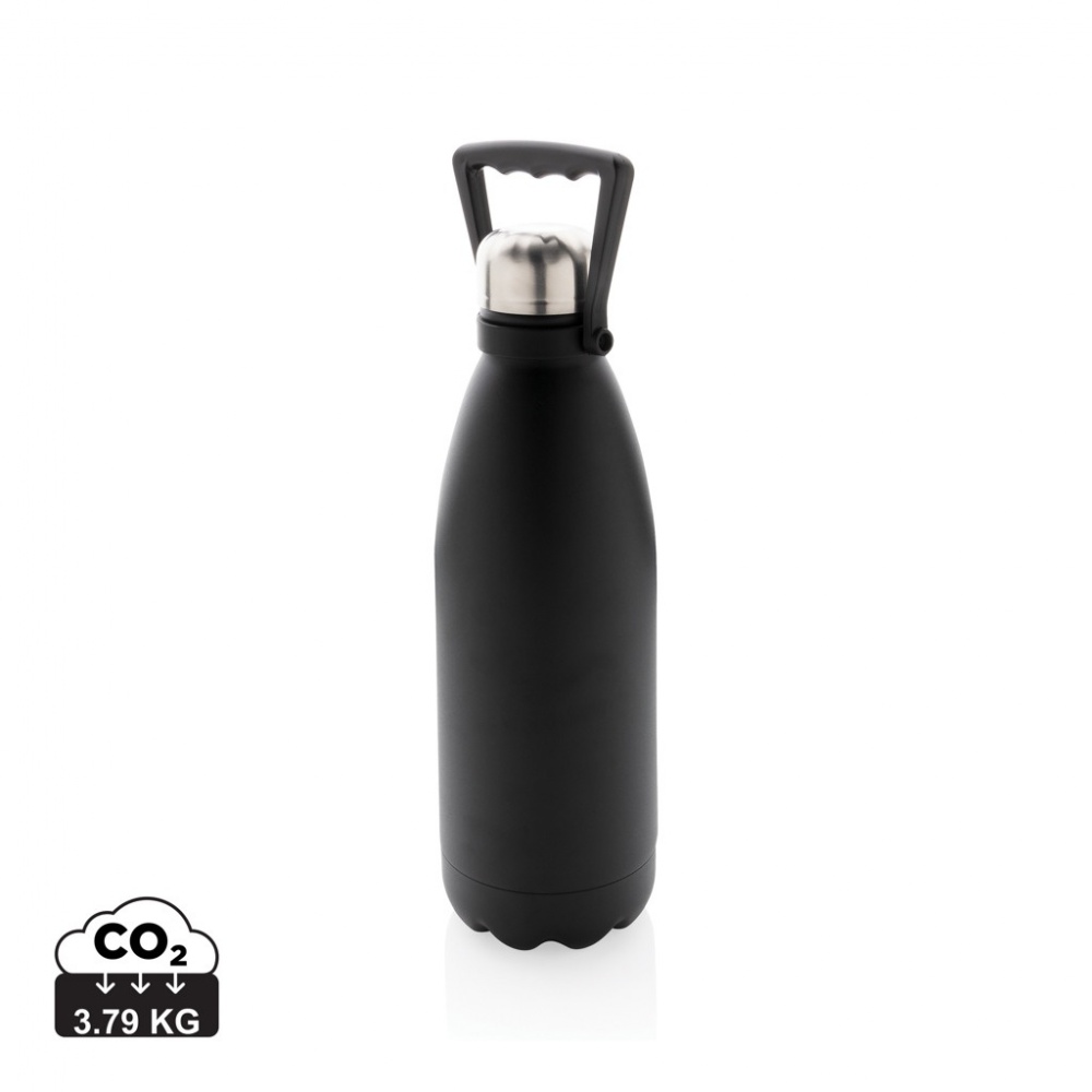 Logo trade promotional giveaway photo of: RCS Recycled stainless steel large vacuum bottle 1.5L