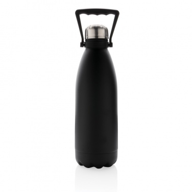 Logotrade promotional product picture of: RCS Recycled stainless steel large vacuum bottle 1.5L
