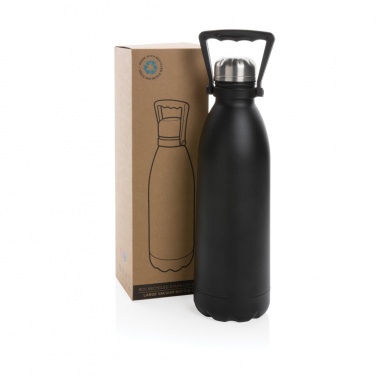 Logo trade business gift photo of: RCS Recycled stainless steel large vacuum bottle 1.5L