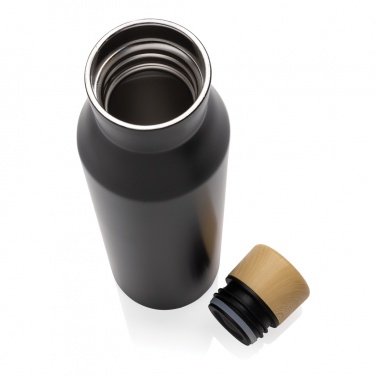 Logo trade promotional products image of: Gaia RCS certified recycled stainless steel vacuum bottle