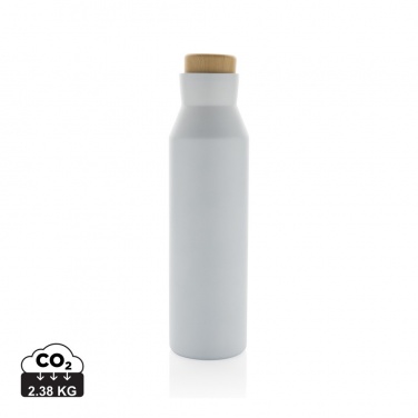 Logo trade promotional products image of: Gaia RCS certified recycled stainless steel vacuum bottle