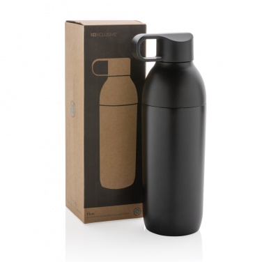 Logo trade corporate gifts picture of: Flow RCS recycled stainless steel vacuum bottle