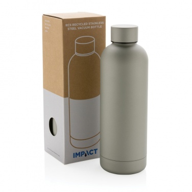 Logo trade promotional merchandise photo of: RCS Recycled stainless steel Impact vacuum bottle