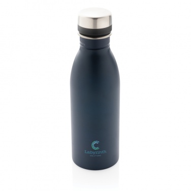 Logotrade promotional gift picture of: RCS Recycled stainless steel deluxe water bottle