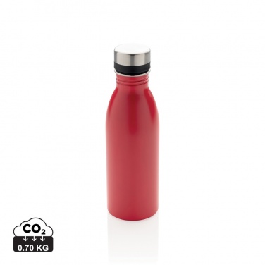 Logo trade advertising products picture of: RCS Recycled stainless steel deluxe water bottle