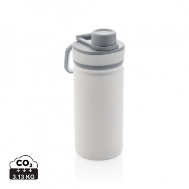 Logo trade promotional giveaways image of: Vacuum stainless steel bottle with sports lid 550ml