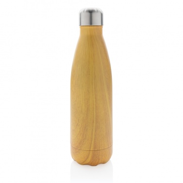 Logotrade promotional product picture of: Vacuum insulated stainless steel bottle with wood print