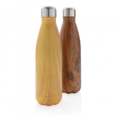Logotrade promotional gifts photo of: Vacuum insulated stainless steel bottle with wood print