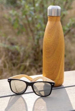 Logotrade business gifts photo of: Vacuum insulated stainless steel bottle with wood print