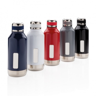 Logotrade promotional merchandise picture of: Leak proof vacuum bottle with logo plate