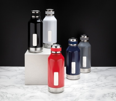 Logo trade promotional products image of: Leak proof vacuum bottle with logo plate