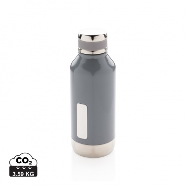Logo trade promotional merchandise photo of: Leak proof vacuum bottle with logo plate