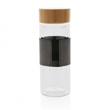 Logotrade advertising product image of: Impact double wall borosilicate glass bottle