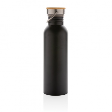 Logotrade business gifts photo of: Modern stainless steel bottle with bamboo lid