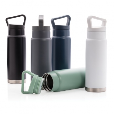 Logo trade promotional giveaways image of: Leakproof vacuum on-the-go bottle with handle