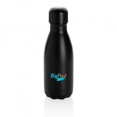 Logo trade promotional gifts image of: Solid colour vacuum stainless steel bottle 260ml
