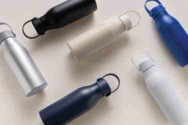 Logo trade promotional merchandise photo of: Pluto RCS Certified recycled aluminium bottle 680ml