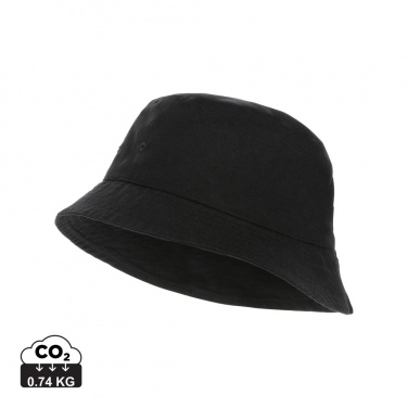Logo trade promotional giveaways image of: Impact Aware™ 285 gsm rcanvas one size bucket hat undyed